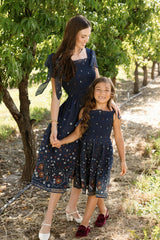 Rayna Dress in Midnight Cascading Floral