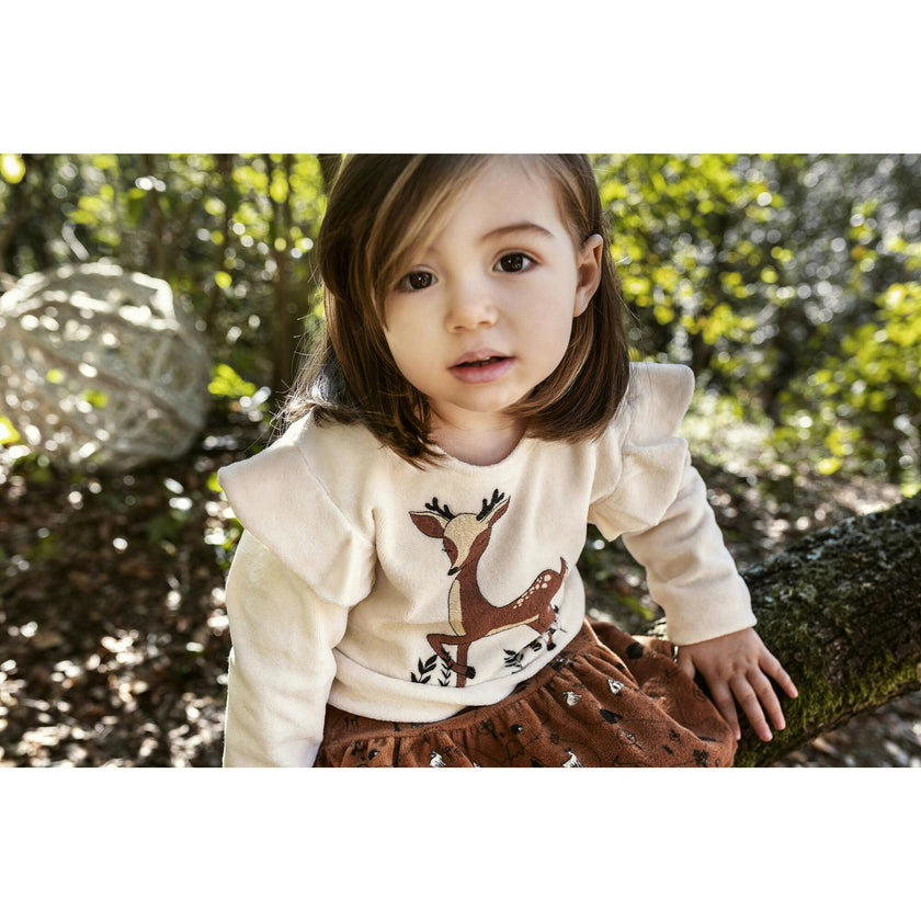 Deer Graphic Pullover Sweater