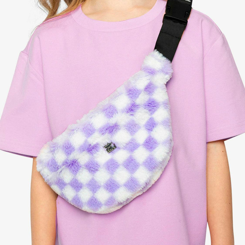 Fanny Bag Lilac and White Tiles