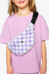 Fanny Bag Lilac and White Tiles
