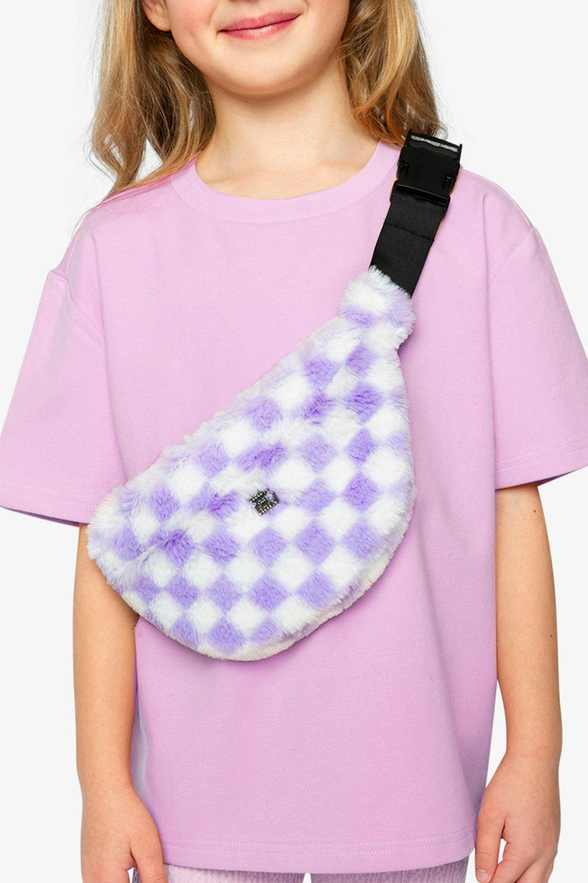 Fanny Bag Lilac and White Tiles