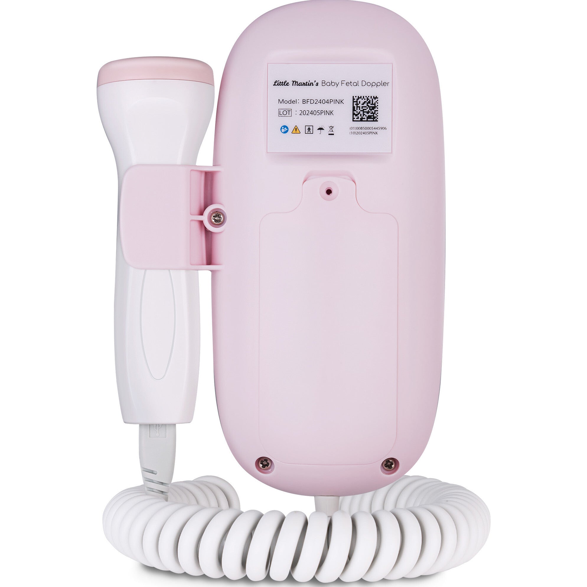 Portable Ultrasound Fetal Doppler: Pink