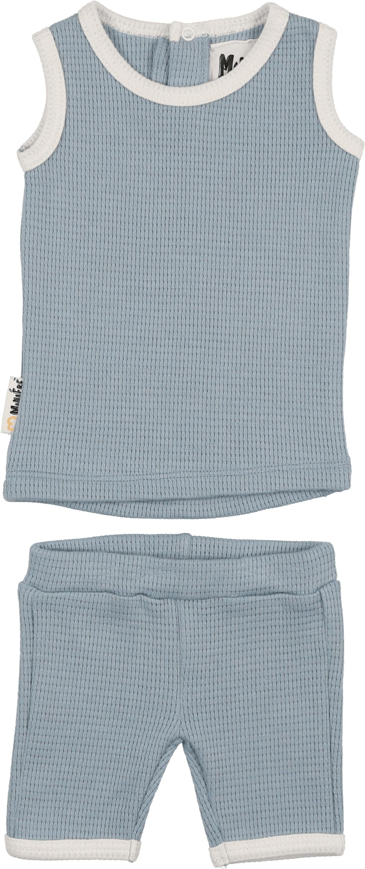 Waffle Knit Tank Set