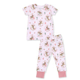 Cowgirl Cameos - Short Sleeve Loungewear Set