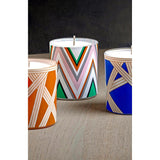 Scented Candle Nastri 220Gr  Bicolore 2 Blue Diam. 3.3"