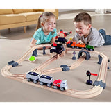 Hape: Mining Loader Set - 12pc Train Yard Playset