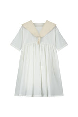 Cruise Dress Cream & White