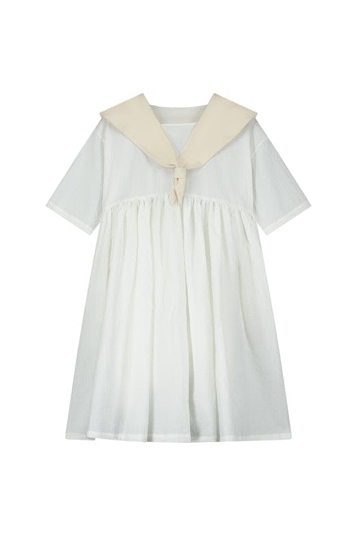 Cruise Dress Cream & White
