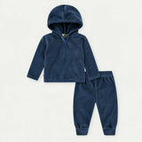 Velour Hoodie and Jogger Set