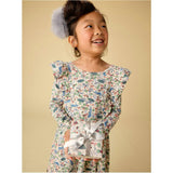 Ruffle Shoulder Ballet Dress, Multi