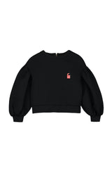 Doll Balloon Sweatshirt Black