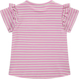 Ruffle Accent Short Sleeve Top