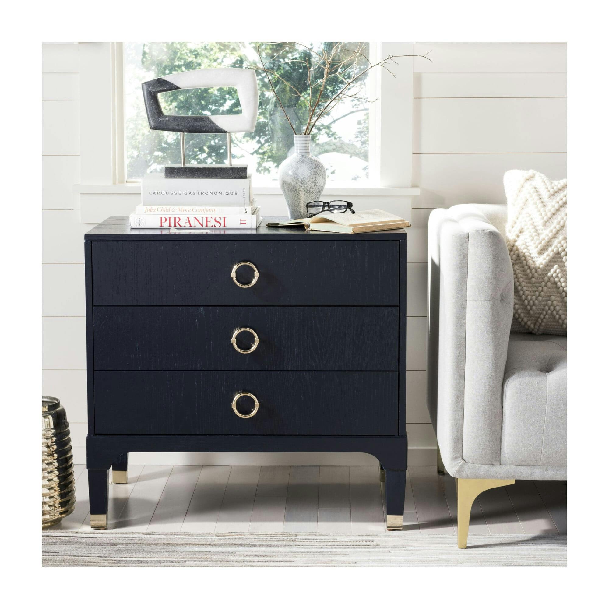 Lorna 3-Drawer Nightstand