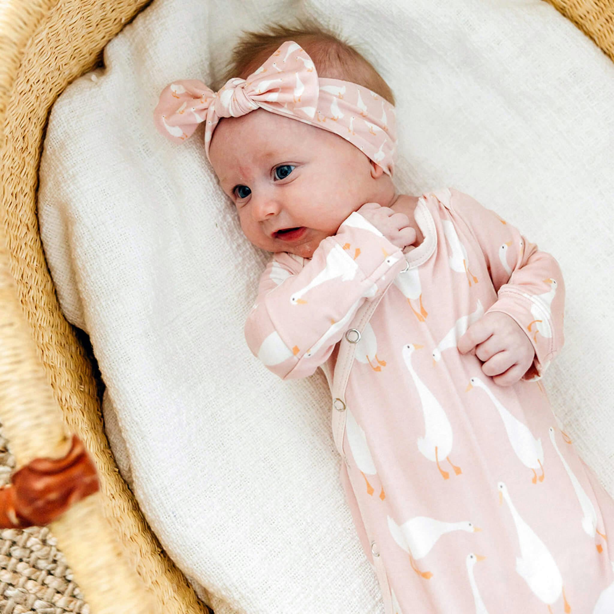 Newborn Knotted Gown - Goosie