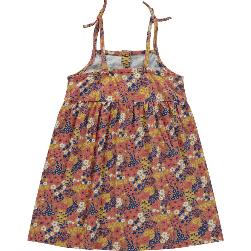 Tie Strap Floral Dress