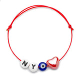 New York Letter Friendship Bracelet