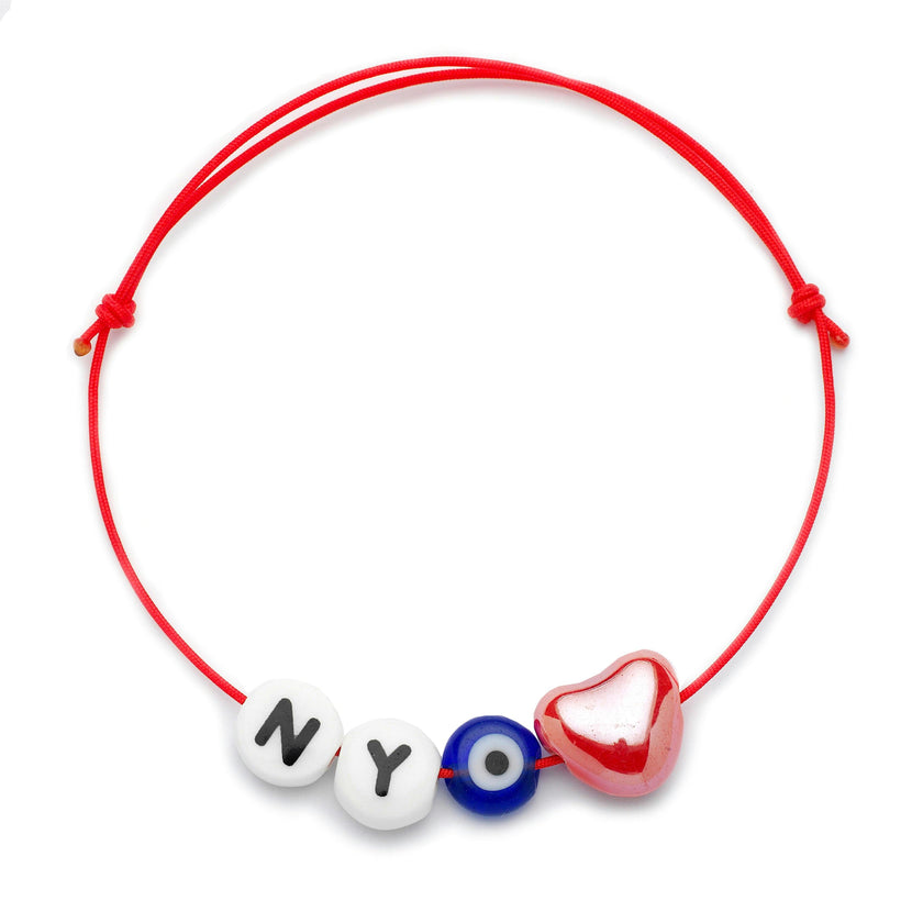 New York Letter Friendship Bracelet