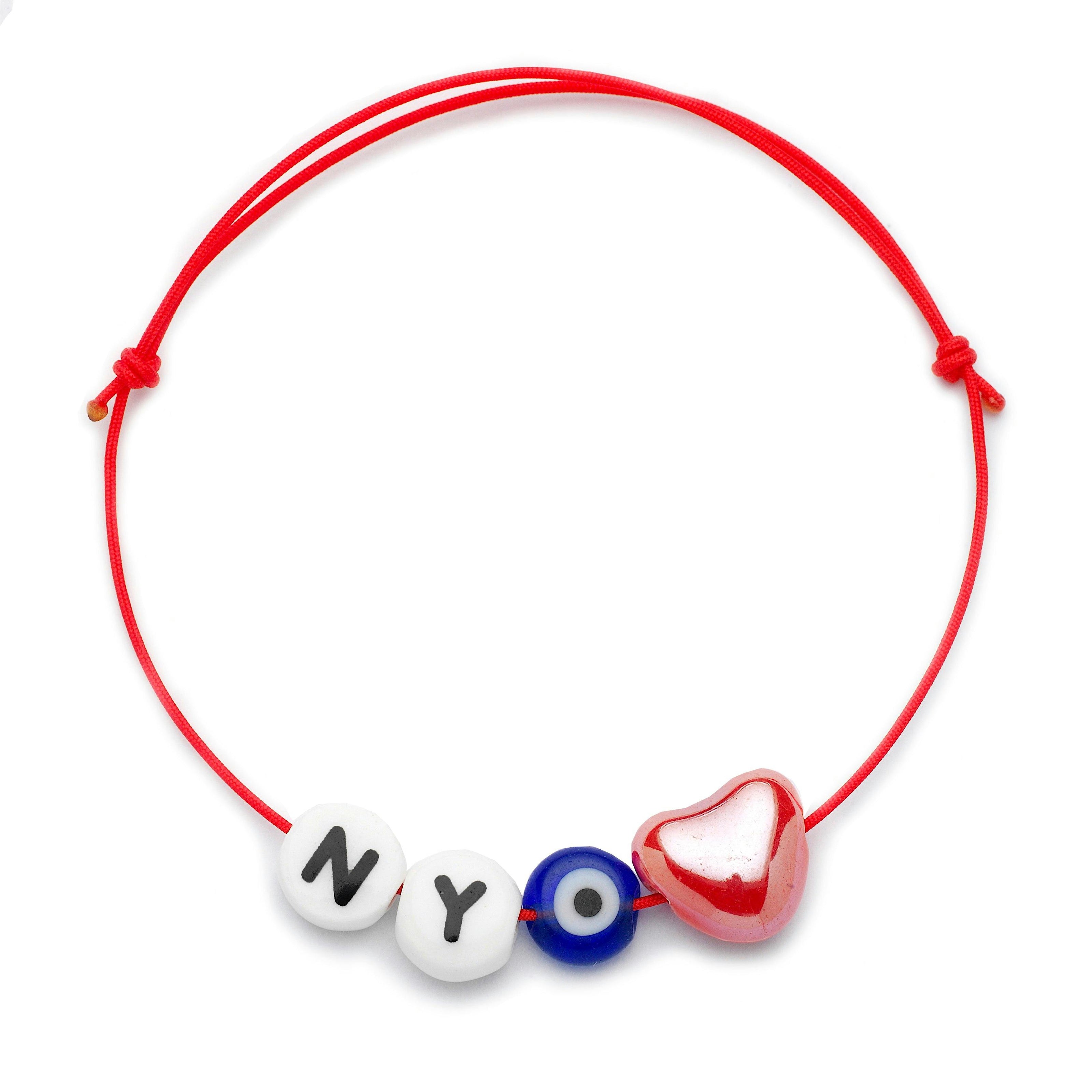 New York Letter Friendship Bracelet