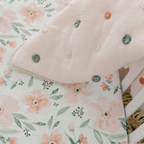 Parker Fitted Crib Sheet (Pink Floral)