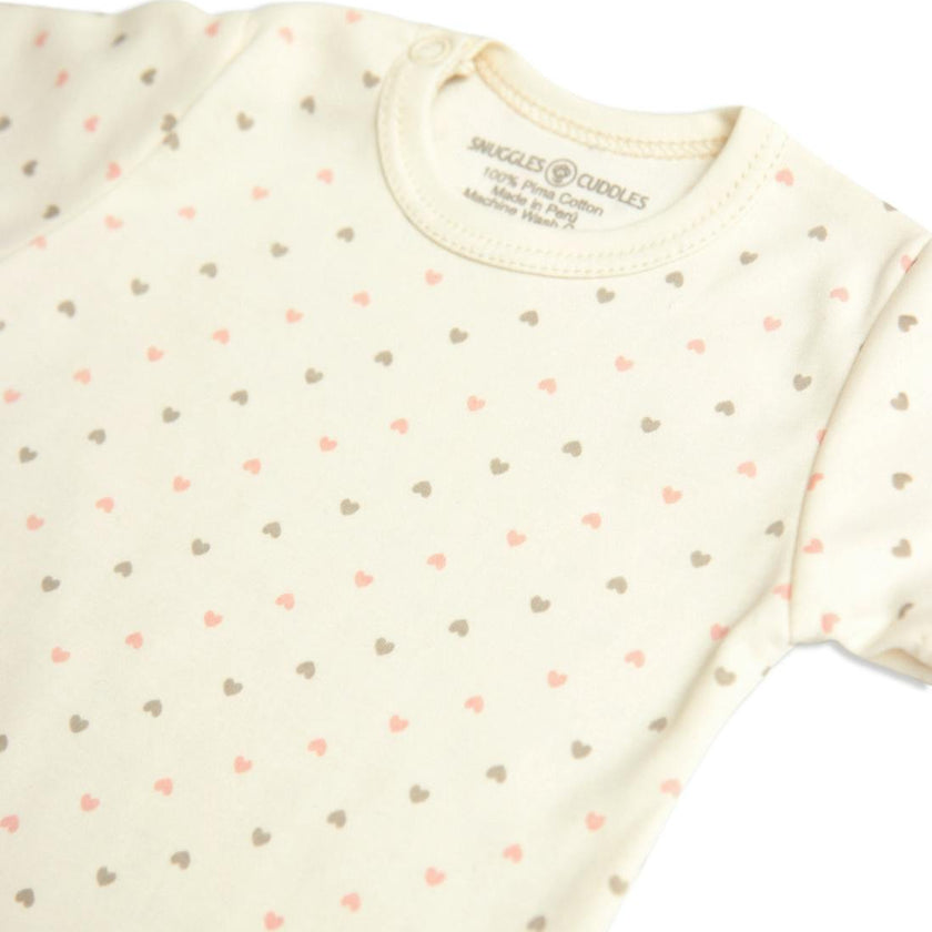Short Sleeve Bodysuit in Pima Cotton