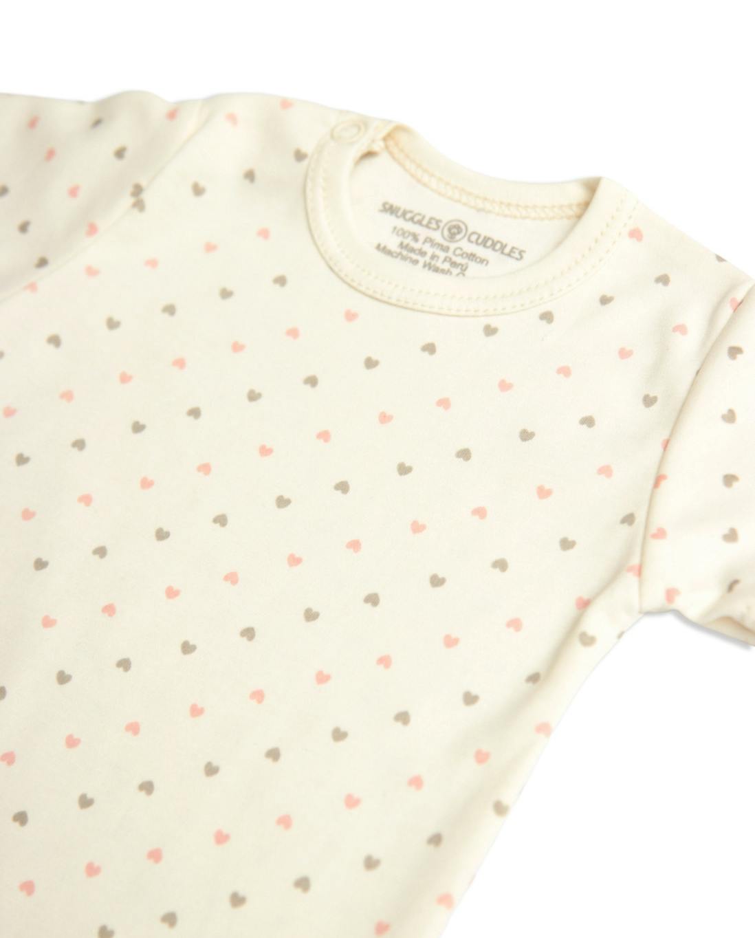 Short Sleeve Bodysuit in Pima Cotton