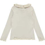 Crochet Collar Long Sleeve Top