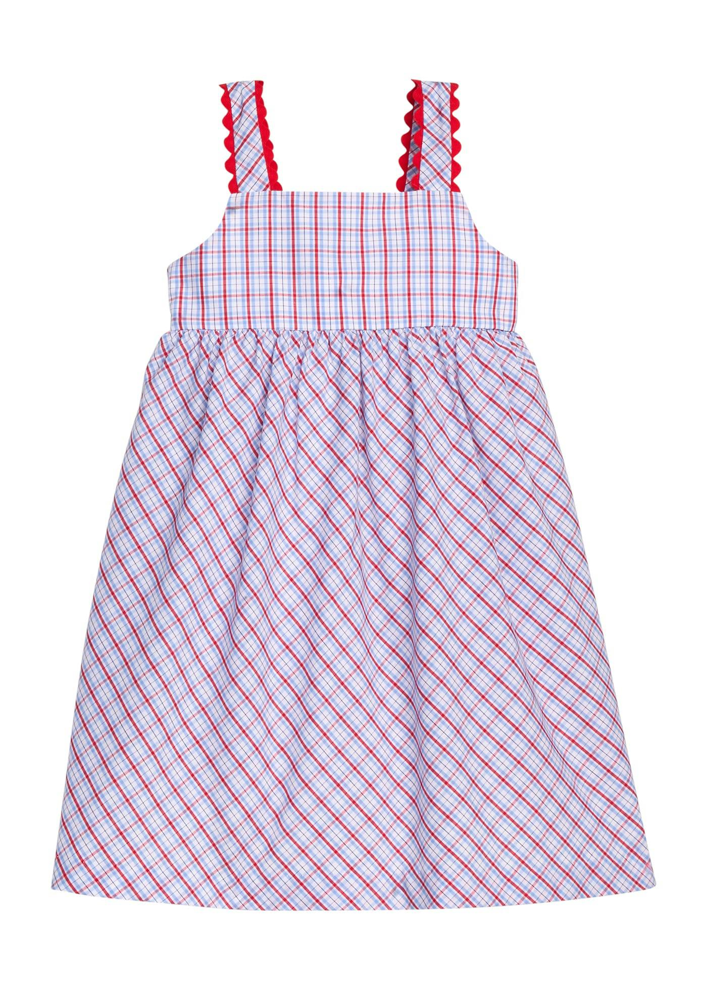 Evie Dress - Patriotic Plaid
