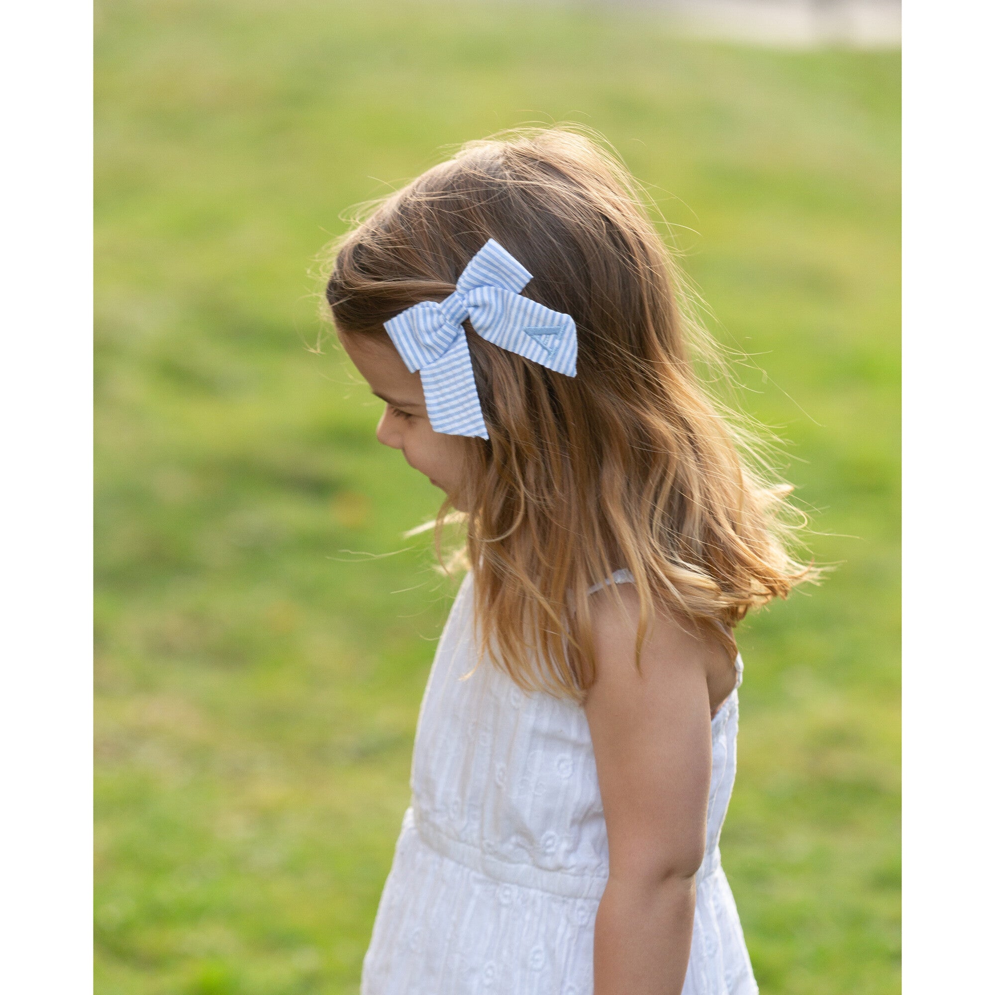 Seersucker Hair Bow