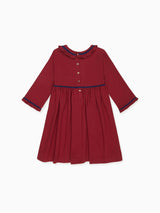 Burgundy Eviana Girl Dress