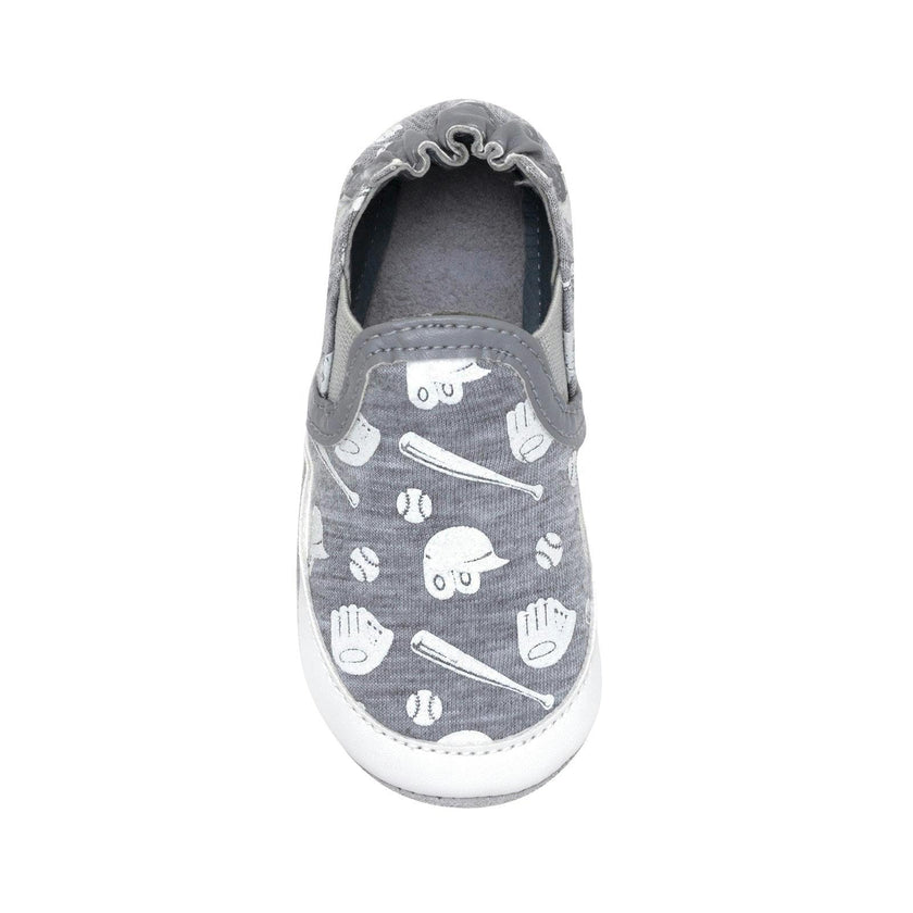 Baseball MVP Heather Grey Glow-in-the-dark Soft Sole
