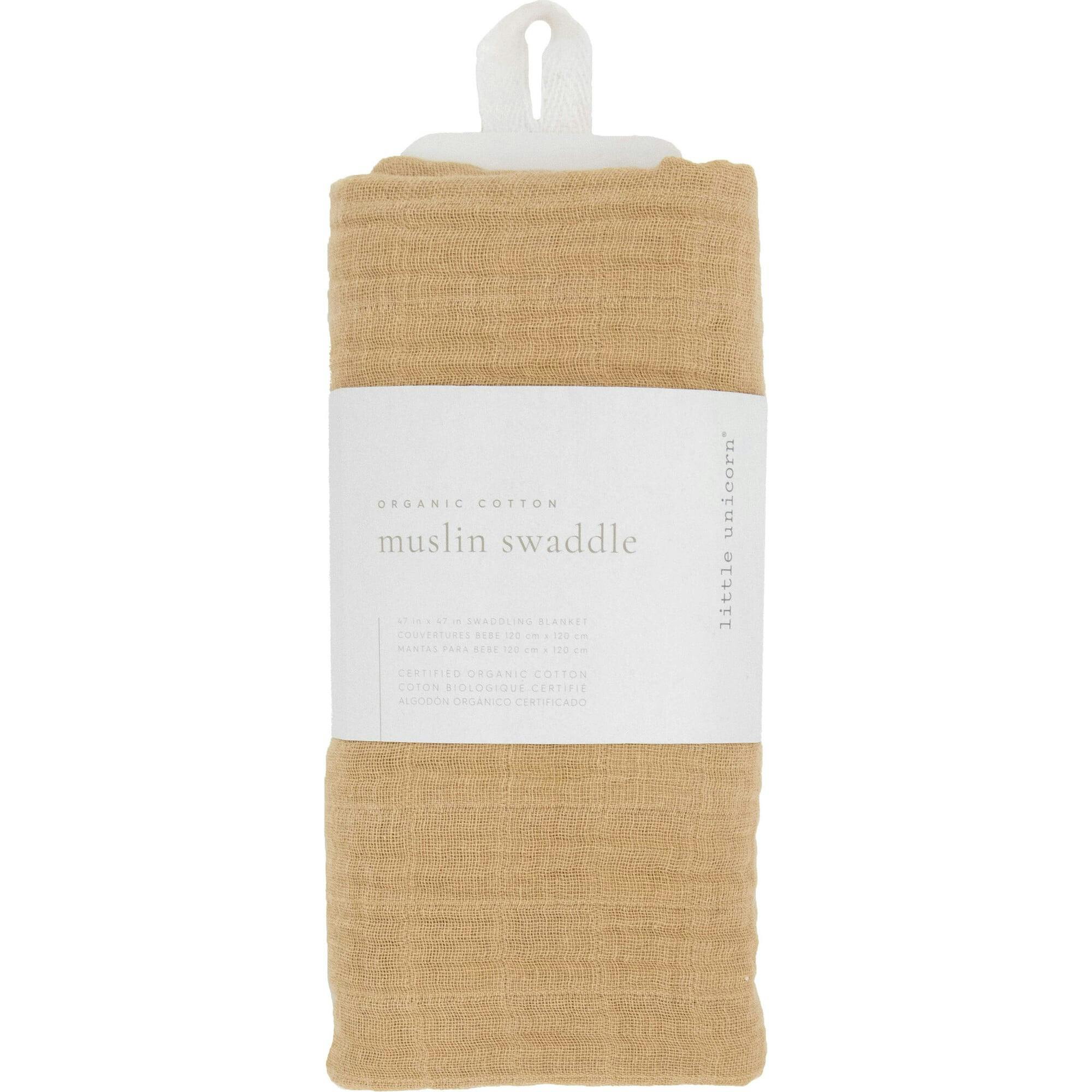 Organic Cotton Muslin Swaddle Blanket - White Sage