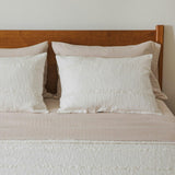 White Fringe Bedspread & Sham Set