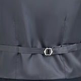Gray Serge Formal Vest & Bow Tie Suit Set