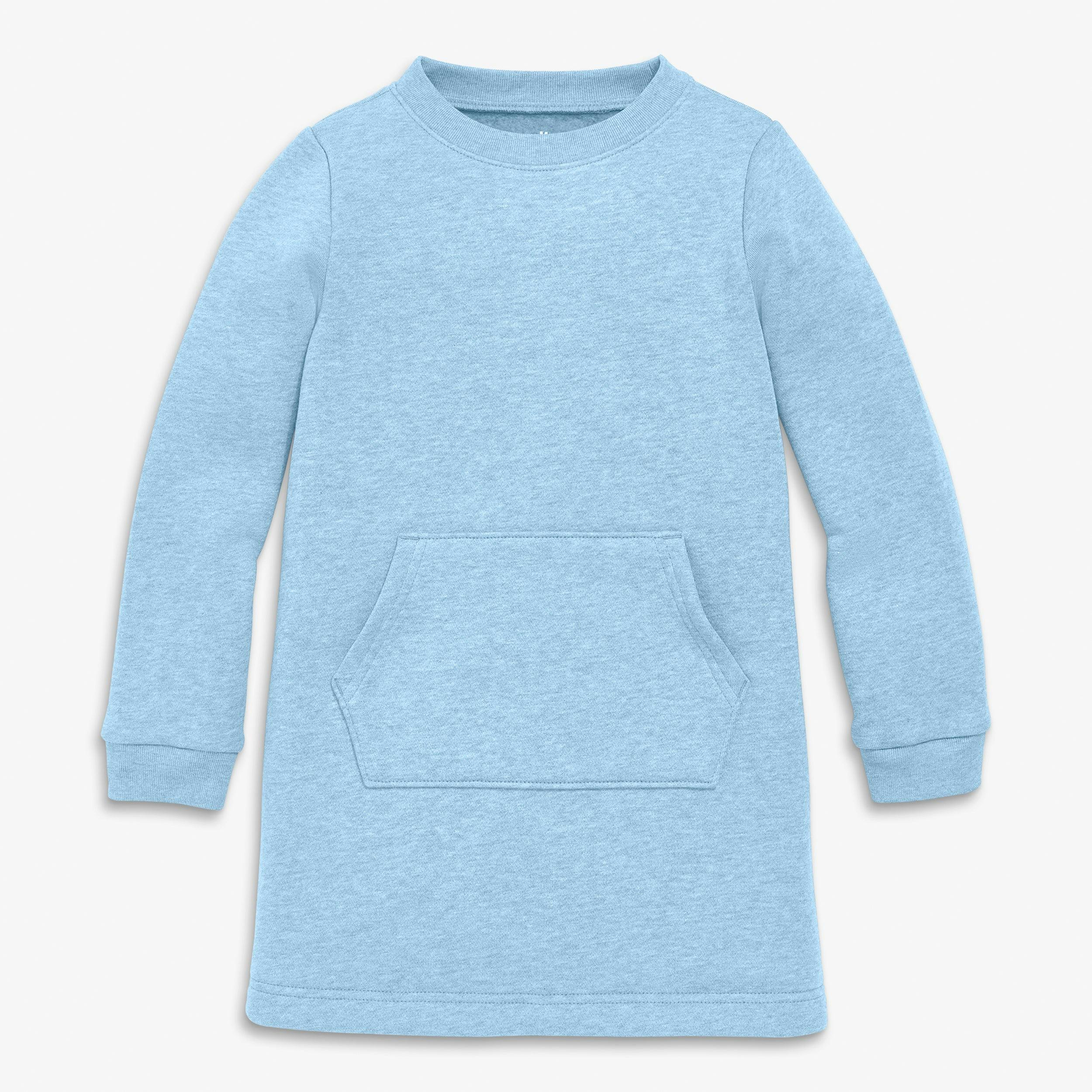 Kids cozy fleece sweatshirt dress