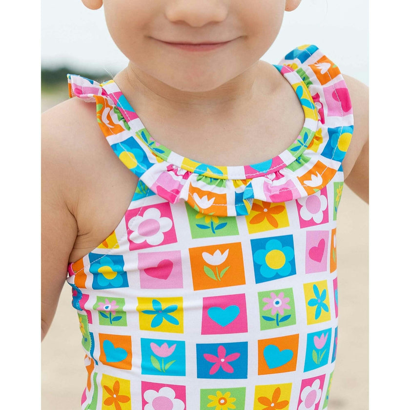 Patchwork Floral Swimsuit