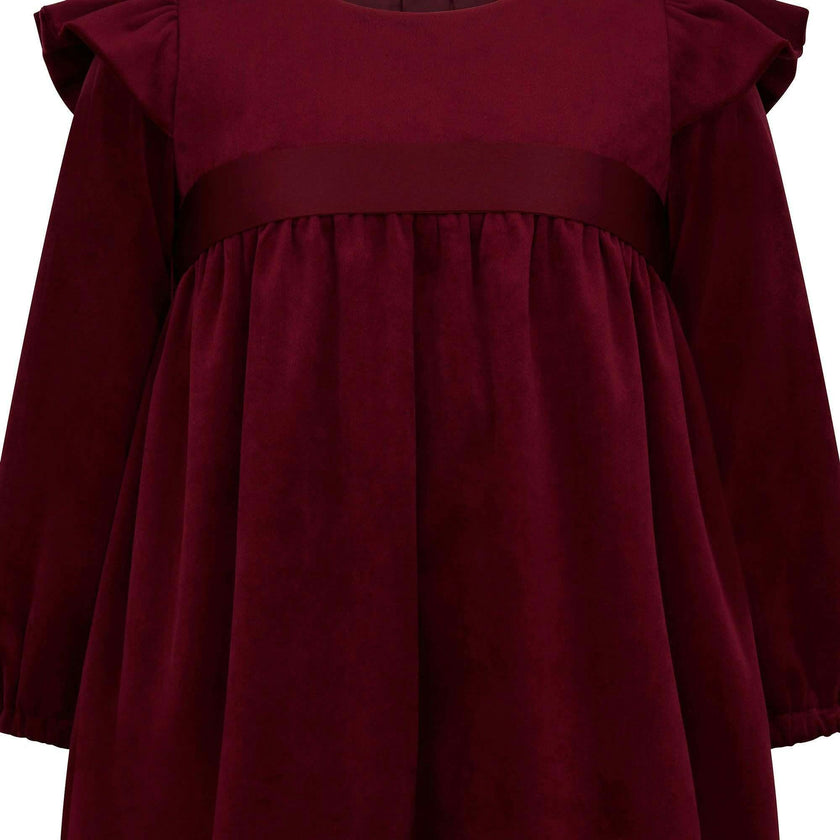 Chloe Velvet & Satin Bow Party Dress