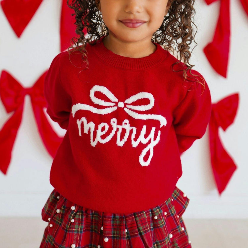 Merry Bow Christmas Sweater