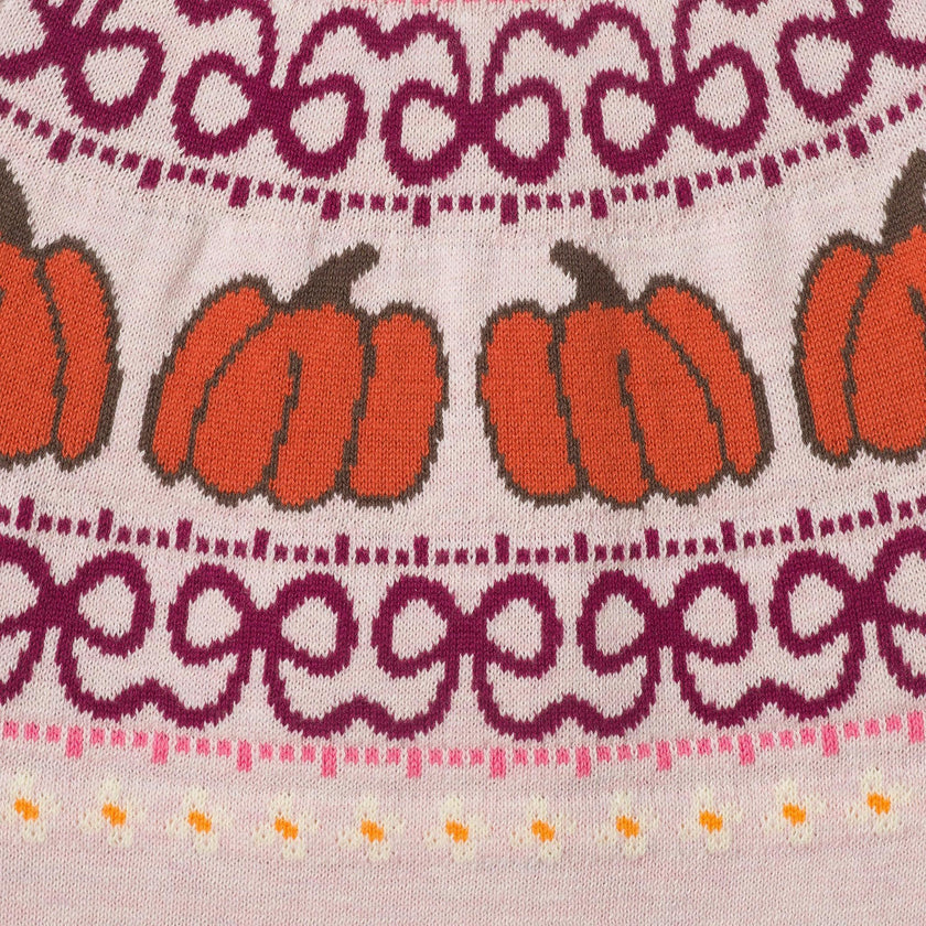Infant Girls Sweater & Corduroy Skirt Set | Pumpkin Harvest - Burgundy