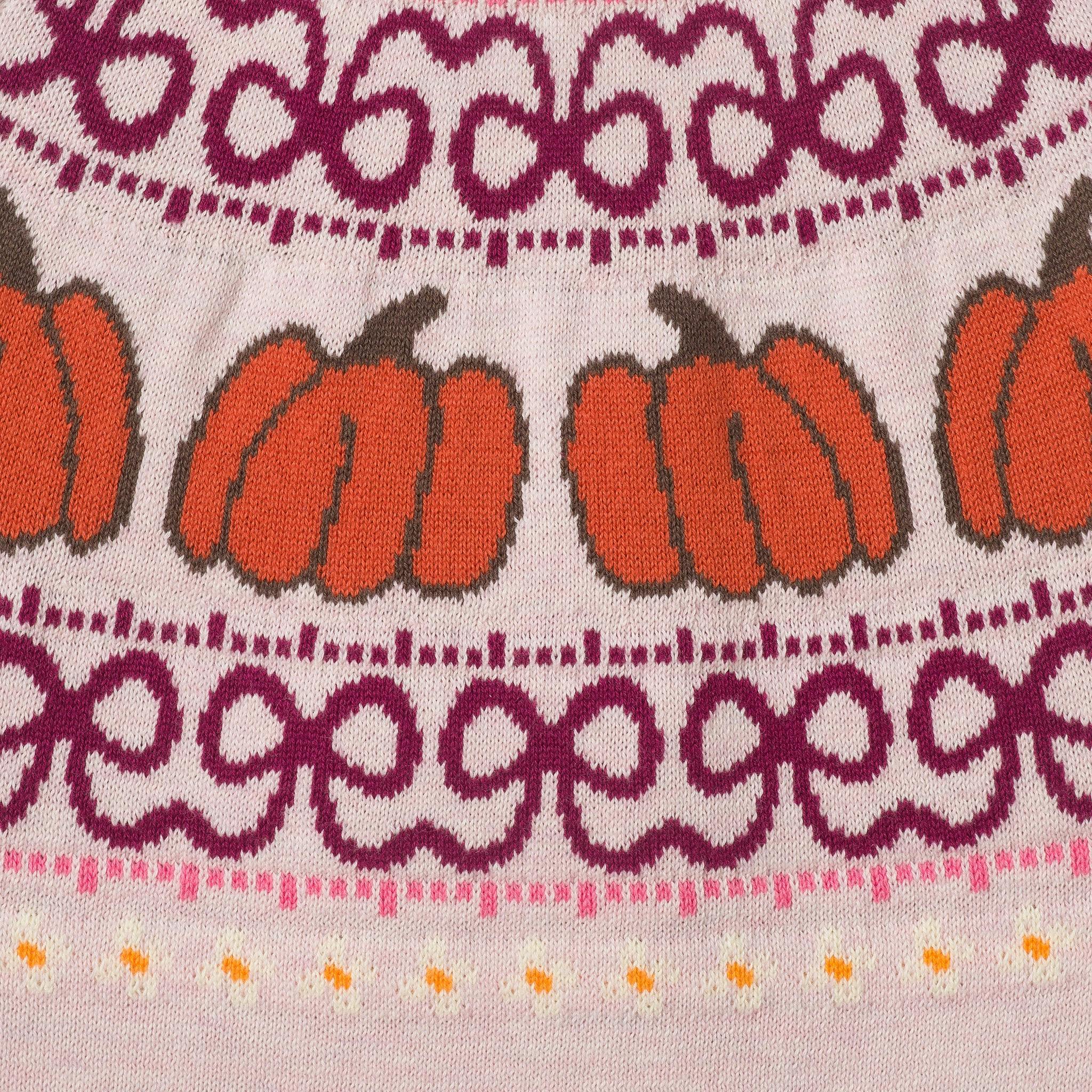 Infant Girls Sweater & Corduroy Skirt Set | Pumpkin Harvest - Burgundy