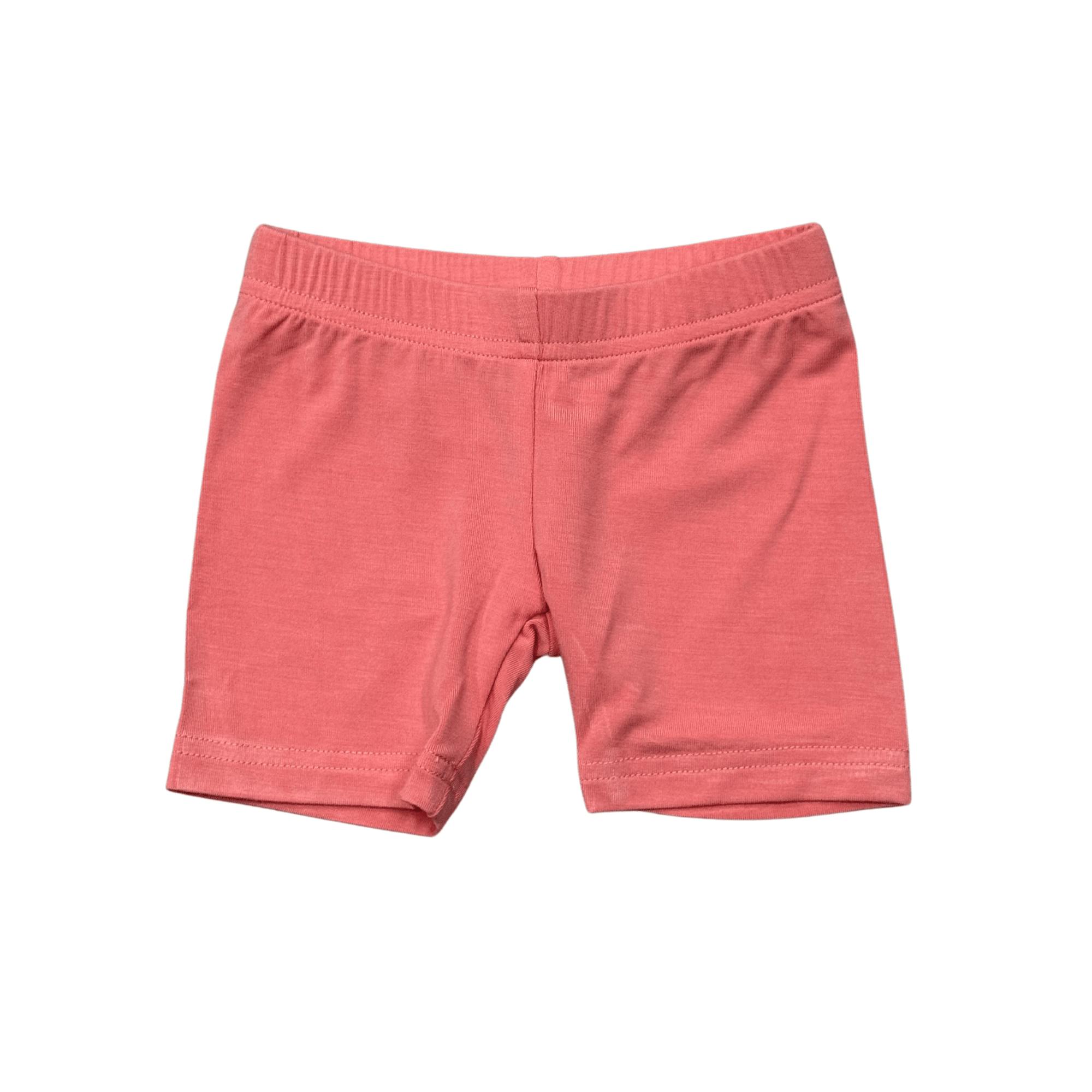 Girls Biker Shorts in Peachy Blush