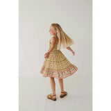 Smock Button Front Tiered Dress