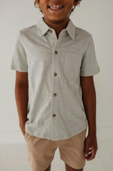 Boy's Collar Button Shirt Desert Sage