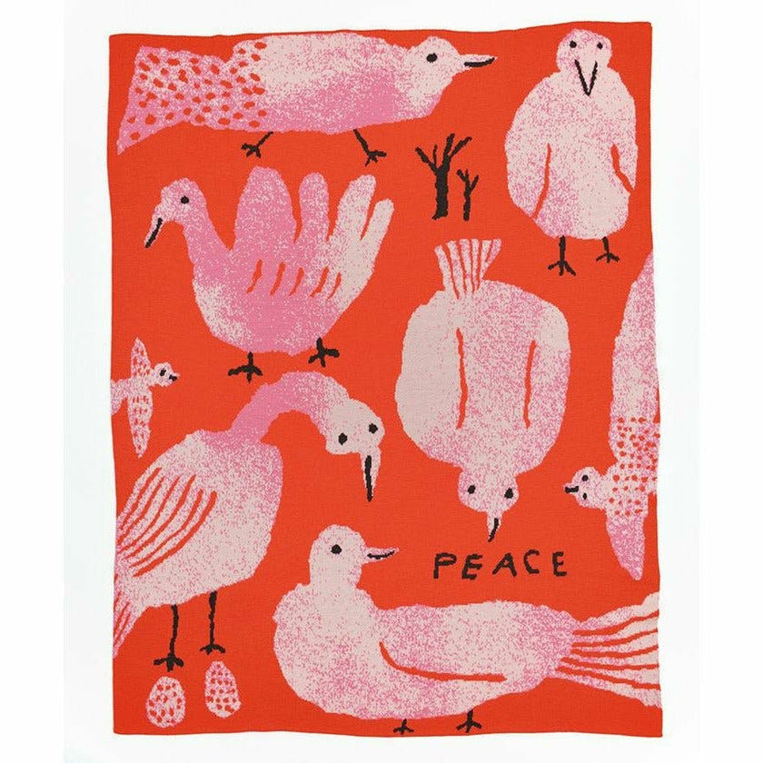 Peace Knit Blanket