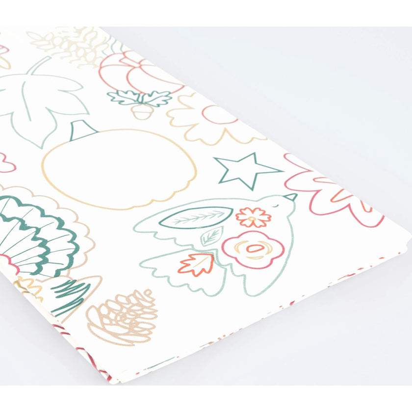 Thanksgiving Color In Activity Tablecloth