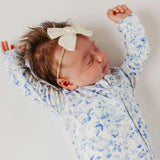Bamboo Convertible Zip-Up Footie Pajama - Priscilla