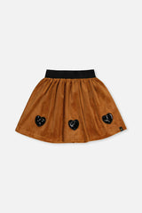 Velvet Skirt Brown