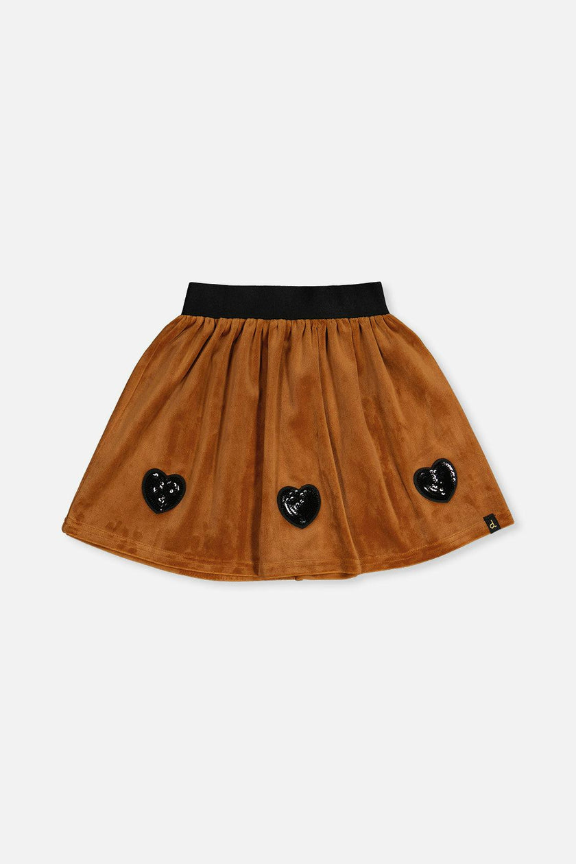 Velvet Skirt Brown