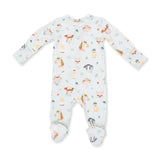 Baby Farm Faces - 2 Way Zipper Footie