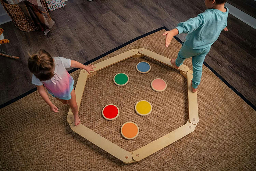 Majesty | Wooden Toddler Balance Beam and Stepping Stones Set with Connectors