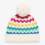Kids knit beanie in fair isle